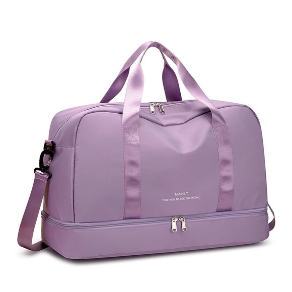 DGUKYM Handbags - New M.A.N.I.Y Weekender Travel Bag with Shoe Compartment, Purple